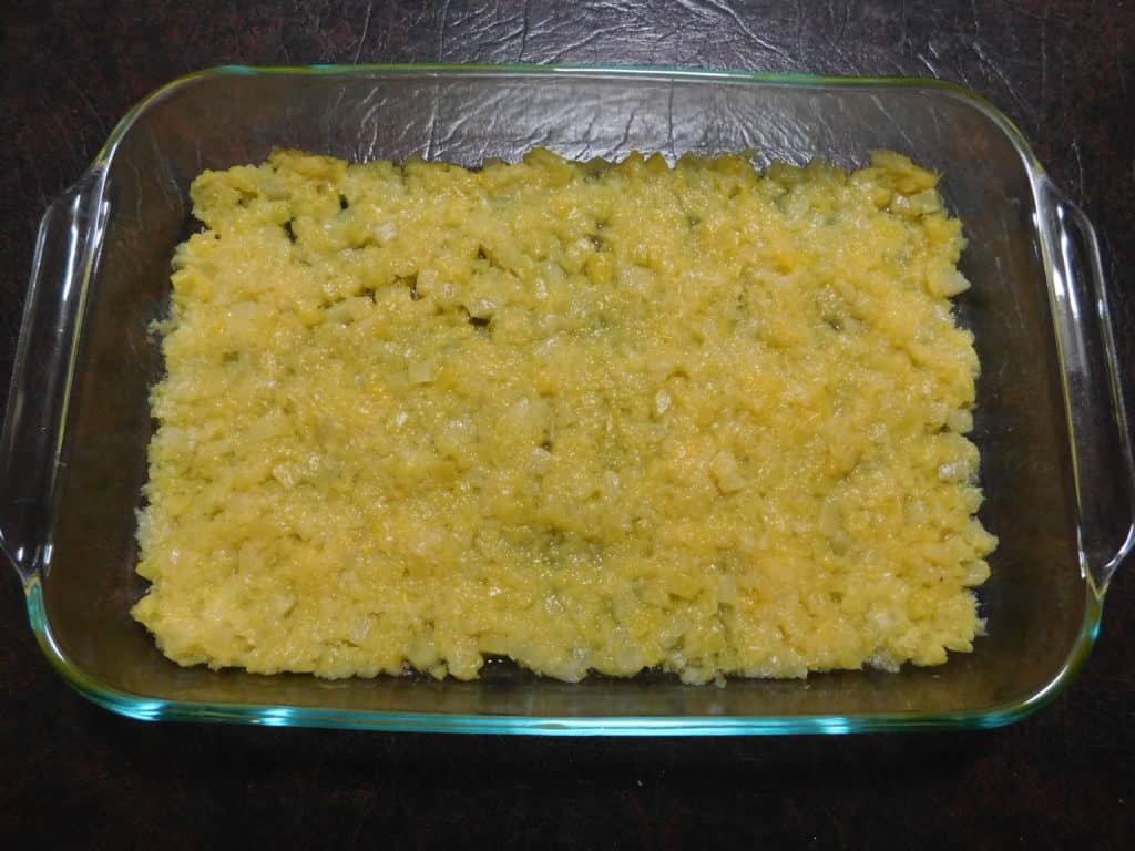 Grandma's Thanksgiving Jello - Layer of Crushed Pineapple