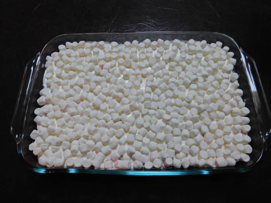 Grandma's Thanksgiving Jello - Layer of Marshmallow